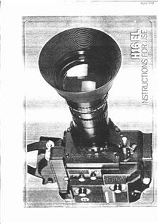 Bolex H 16 EL manual. Camera Instructions.